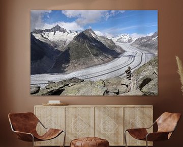 Glacier d'Aletsch en Suisse sur Sander van Doeland