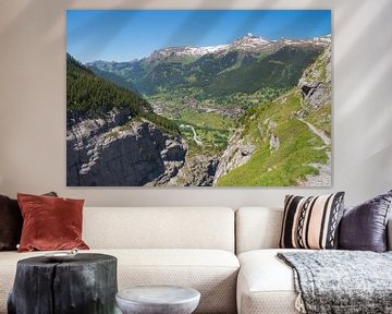 Grindelwald in de vallei, Zwitserland van Peter Apers