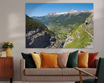 Grindelwald in de vallei, Zwitserland van Peter Apers