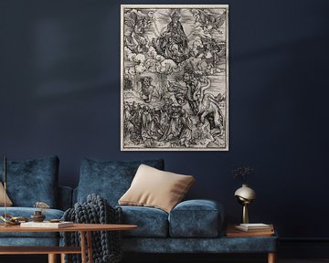Het beest met de zeven hoofden en het beest met lamshoornen, Albrecht Dürer