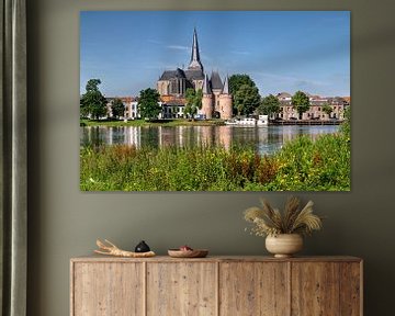 Stadtfront Kampen mit Bovenkerk und Koornmarktspoort von Fotografie Ronald