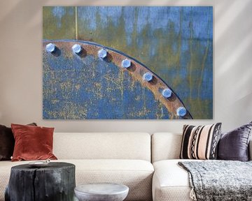 abstract met roest en bouten van Mark Nieuwenhuizen