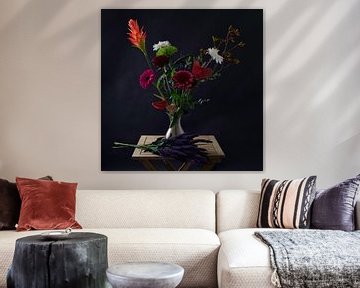 Stilleven met bloemen. van WeVaFotografie