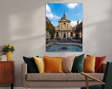 Blick auf die Sorbonne Universität in Paris, Frankreich