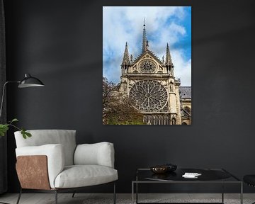 View of the cathedral Notre-Dame in Paris, France by Rico Ködder