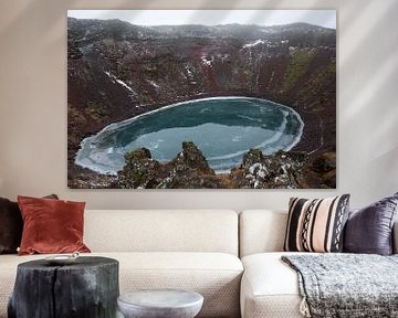 Kerið Krater IJsland van Eriks Photoshop by Erik Heuver