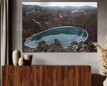 Kerið Krater IJsland van Eriks Photoshop by Erik Heuver