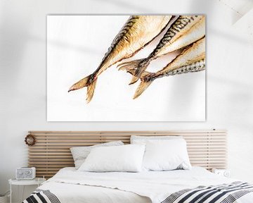 Abstracte foto van gestoomde makrelen staarten van MICHEL WETTSTEIN
