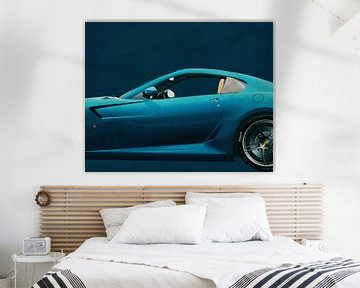 Peinture d'une Ferrari 599 GTB Fiorano 2006 Bleu