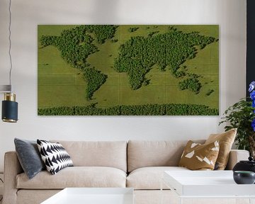 Carte du monde Forêt