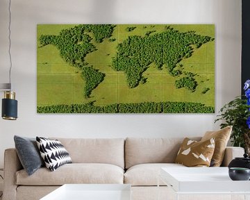 Wereldkaart Bos