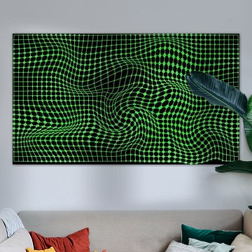 abstraktes grünes 3D-Design