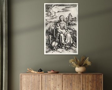 Die heilige Jungfrau mit Kind und Affe, Albrecht Dürer von De Canon