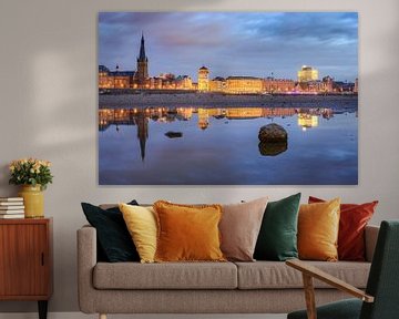 Panoramic view in direction of the oldtown of Düsseldorf by Michael Valjak