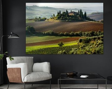 View of Val d'Orcia in Tuscany.