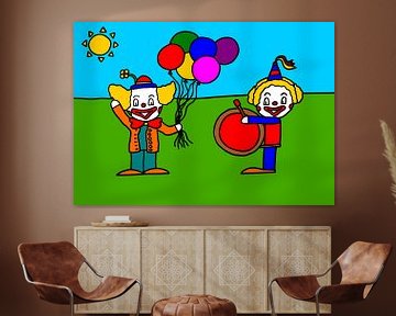 SUZ fairground clown by AG Van den bor