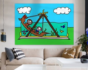 Suz fairground swing ship by AG Van den bor