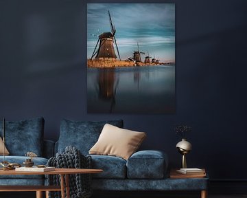 Die Windmühlen von Kinderdijk von Sander van Driel