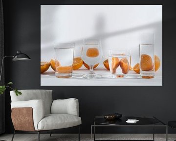 Des oranges à travers le verre