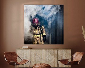 Feuerwehrmann, Feuerwehrfrau, Farbe von Desiree Tibosch