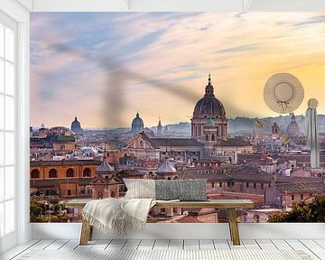 Beautiful colorful sunset in the capital of Italy - Rome by Michiel Ton