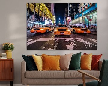 Classic taxicabs in New York van Tom Roeleveld