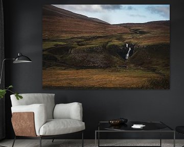 Chute d'eau à Fairy Glen, île de Skye sur Paul van Putten