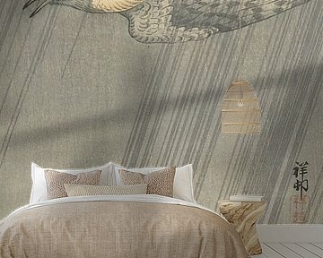 Kuckuck im Sturm von Ohara Koson