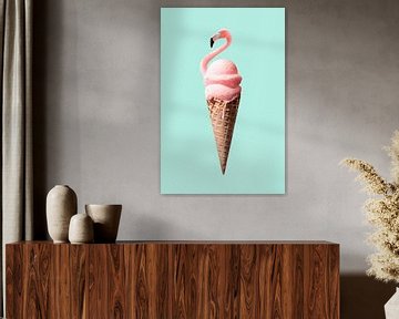Flamingo Eis von Jonas Loose