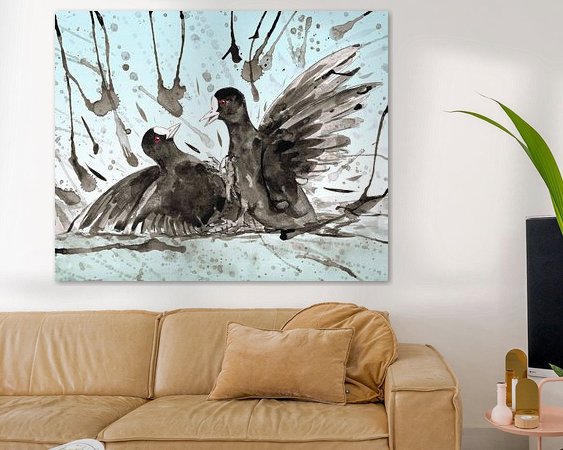 Example of the artwork in a room