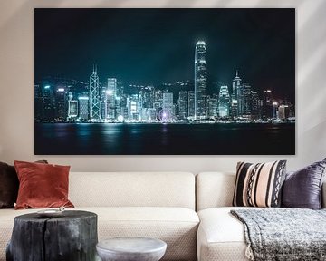 Hong Kong skyline bij nacht van Govart (Govert van der Heijden)