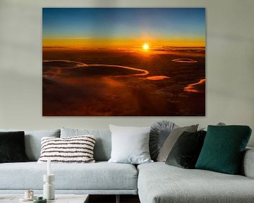 Nuages de Lenticularis au coucher du soleil sur Denis Feiner