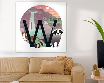 W: De wasbeer en de waterval
