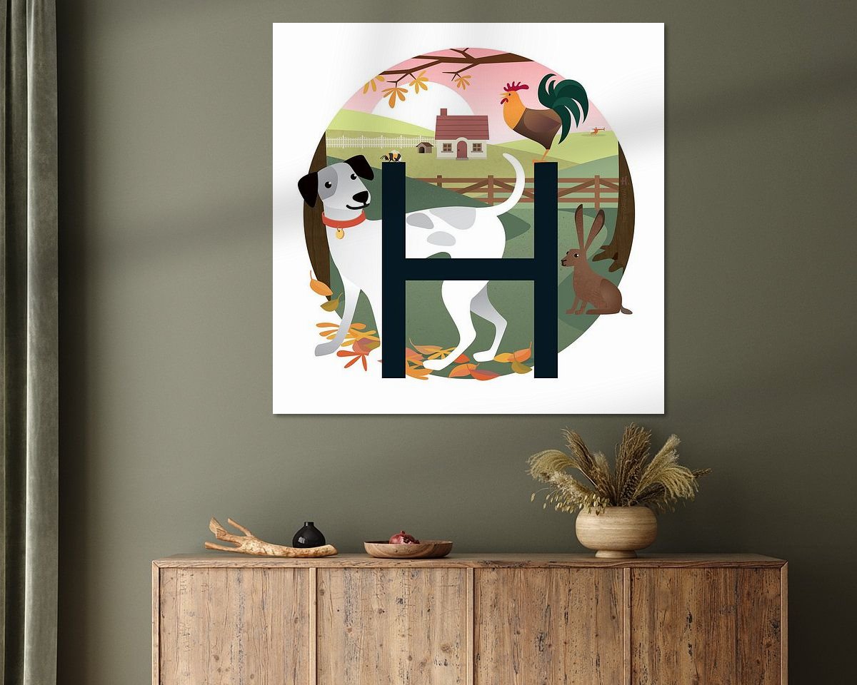 Example of the artwork in a room