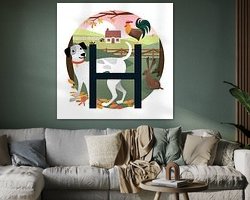 Example of the artwork in a room