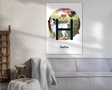 Example of the artwork in a room