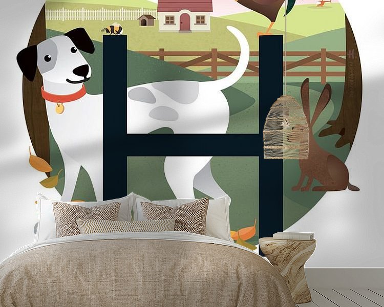 Example of the artwork in a room