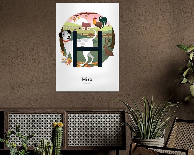 Example of the artwork in a room