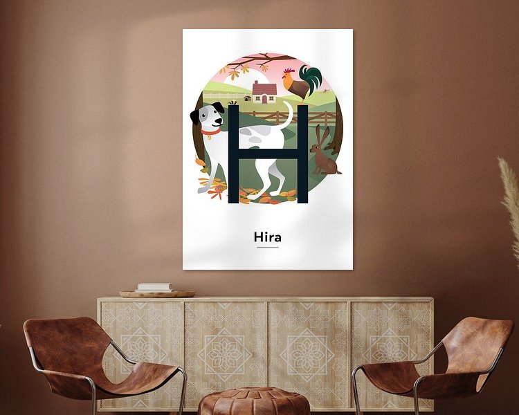 Example of the artwork in a room