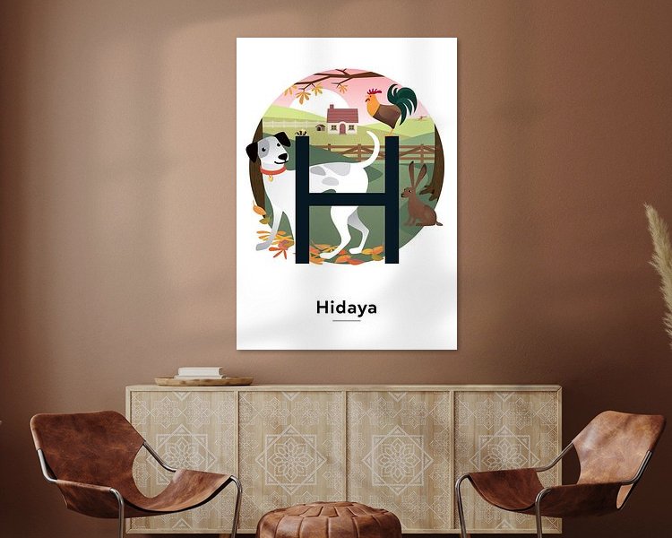 Example of the artwork in a room