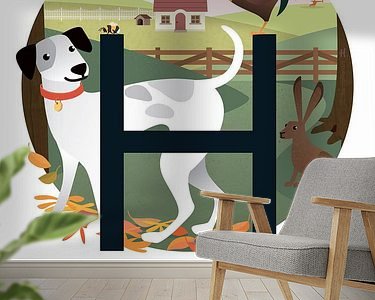 Example of the artwork in a room