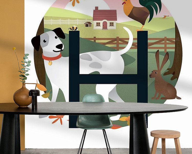 Example of the artwork in a room