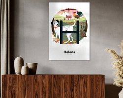 Example of the artwork in a room