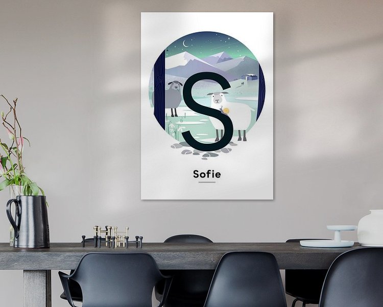 Example of the artwork in a room