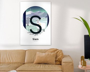 Name poster Siem by Hannah Barrow