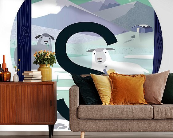 Example of the artwork in a room