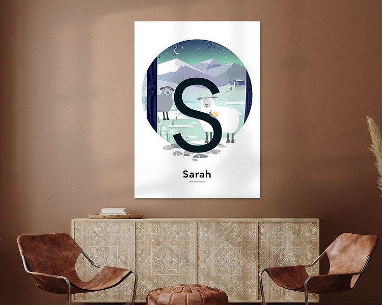 Example of the artwork in a room