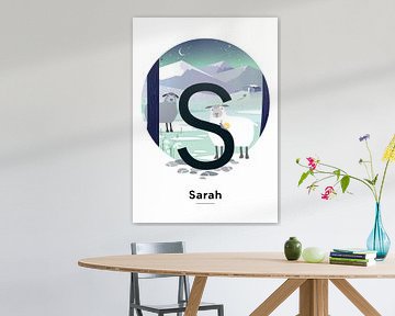 Name poster Sarah by Hannah Barrow