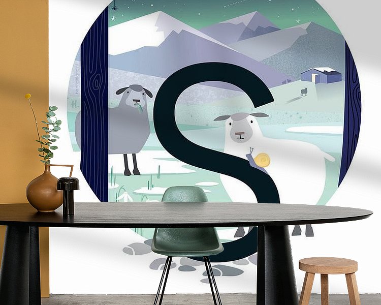 Example of the artwork in a room