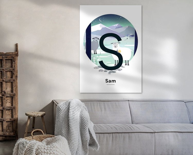 Example of the artwork in a room